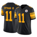 Kieara P.Steelers #11 Michael Pittman Jr. Player Black Limited 2nd Alternate Vapor F.U.S.E. Home Game Stitched Jerseys