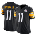 Kieara P.Steelers #11 Michael Pittman Jr. Player Black Limited Vapor F.U.S.E. Home Game Stitched Jerseys
