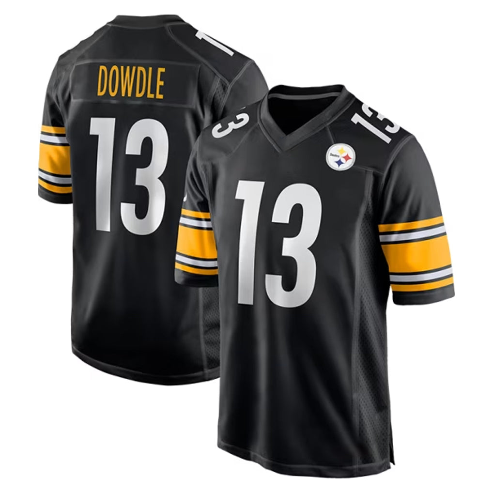 Kieara P.Steelers #13 Rico Dowdle Player Black Home Game Stitched Jerseys