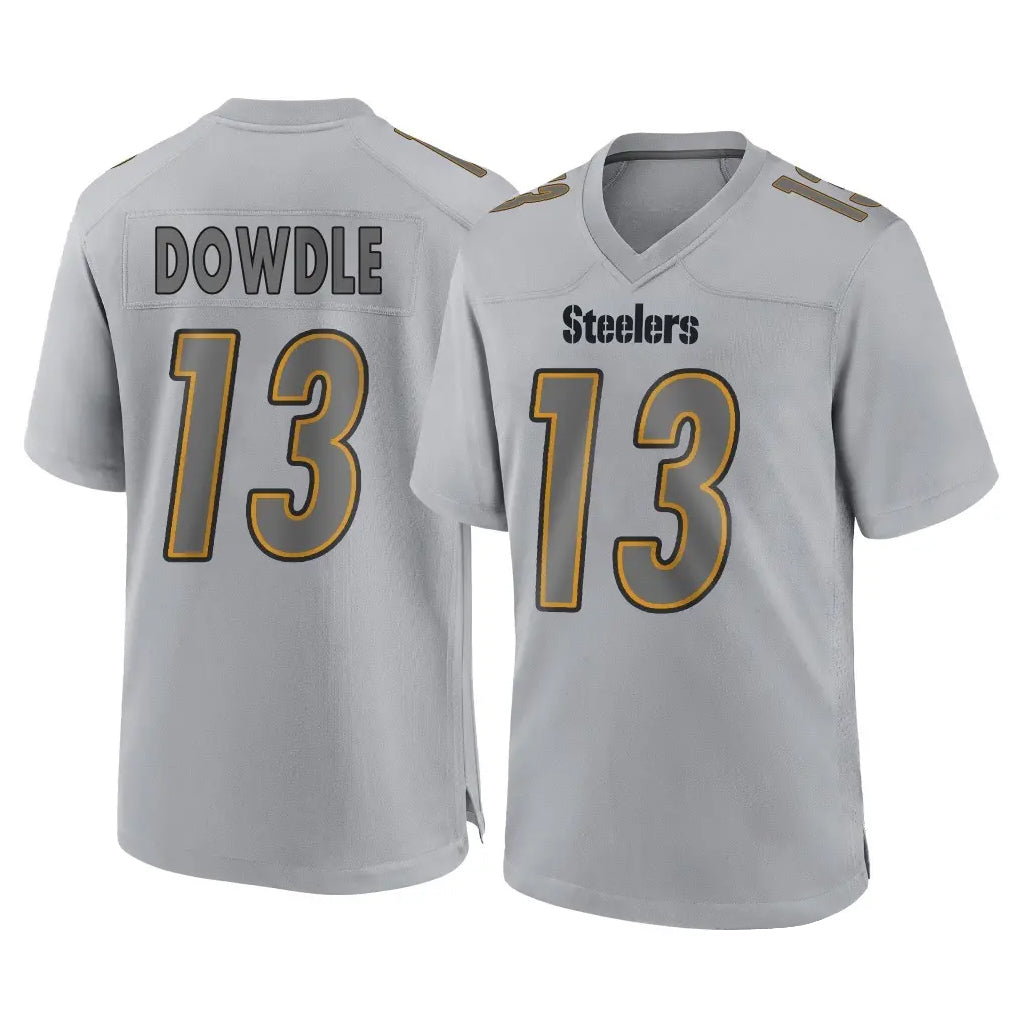 Kieara P.Steelers #13 Rico Dowdle Player Gray Atmosphere Fashion Home Game Stitched Jerseys