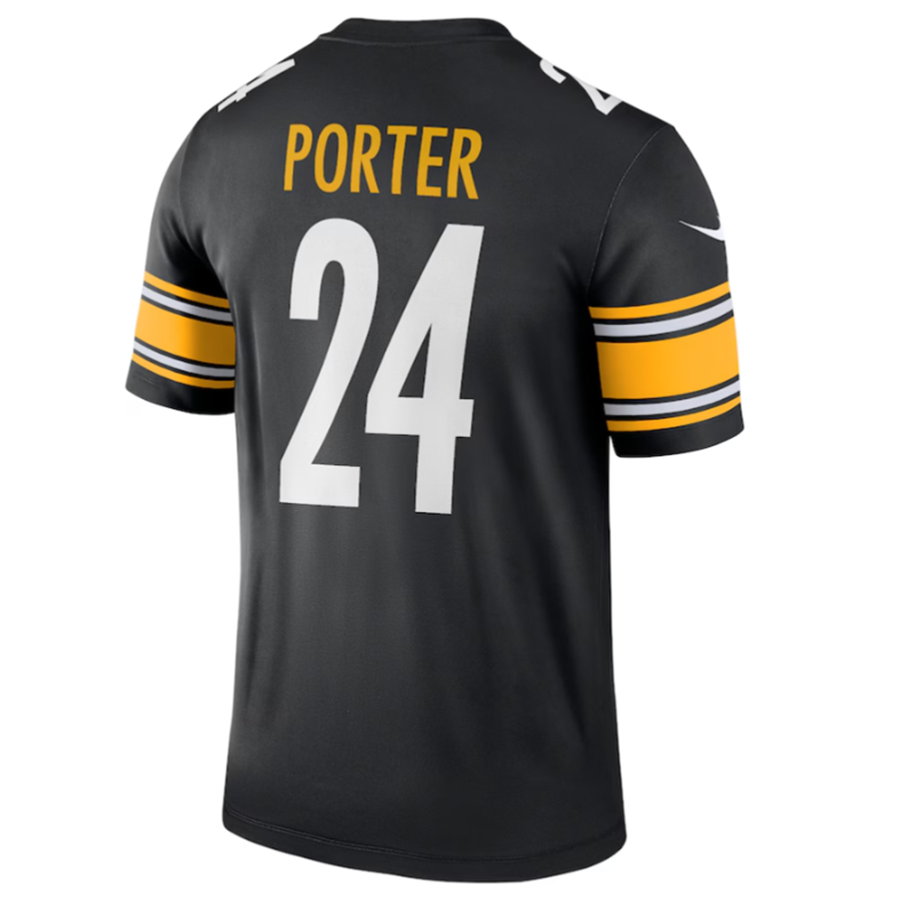 Kieara P.Steelers #24 Joey Porter Jr. Black Legend American Stitched Jersey