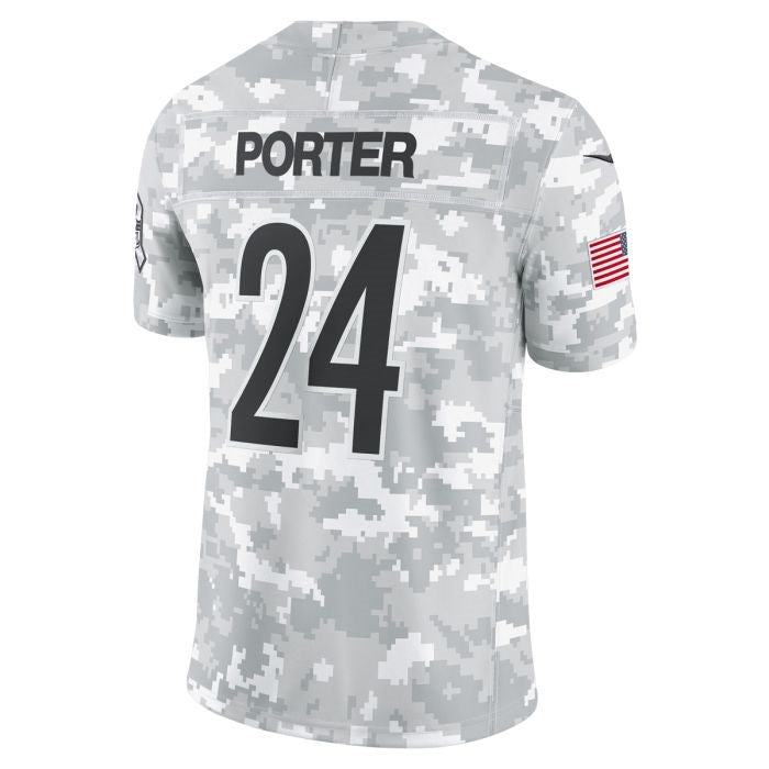 Kieara P.Steelers #24 Joey Porter Jr. Limited Salute to Service Jerseys