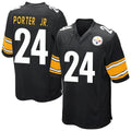 Kieara P.Steelers #24 Joey Porter Jr. Player Black Game Home Stitched Jerseys