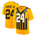Kieara P.Steelers #24 Joey Porter Jr. Player Gold Limited 1933 Throwback Home Game Stitched Jerseys