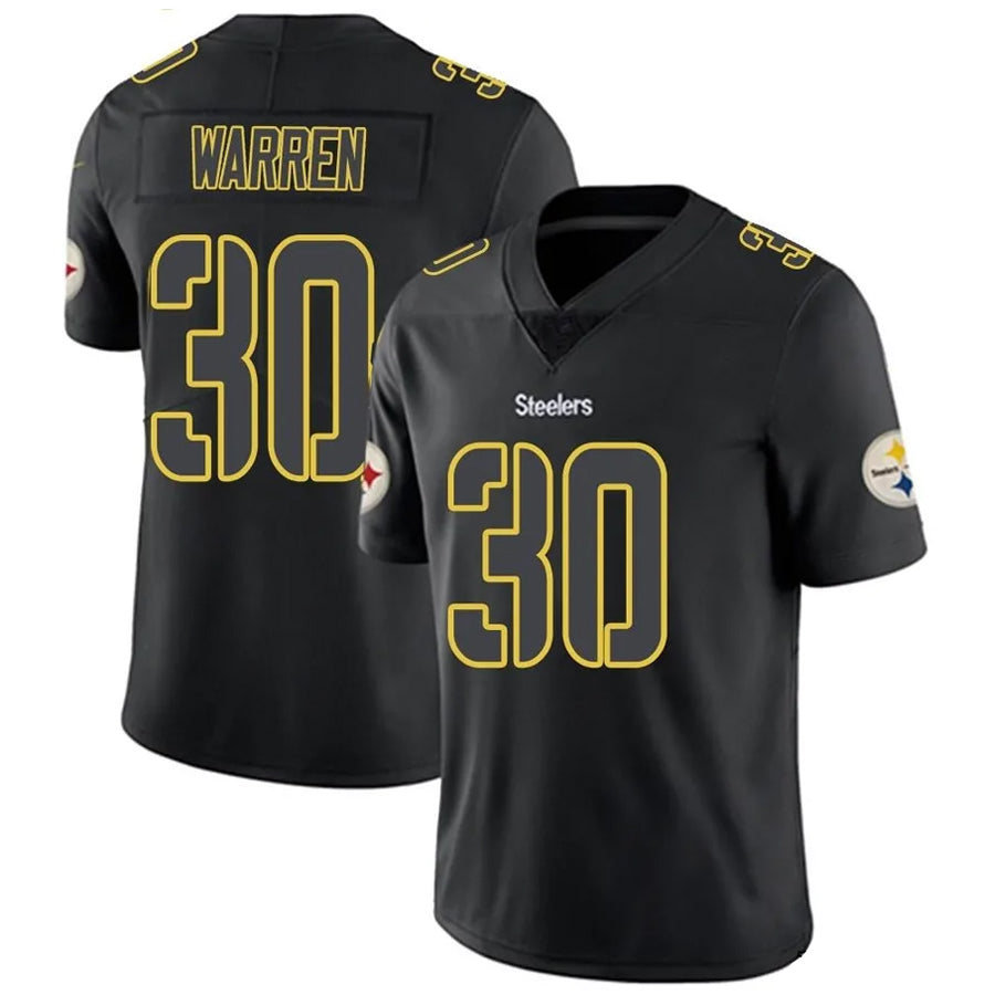 Kieara P.Steelers #30 Jaylen Warren Player Black Impact Limited Stitched Jerseys