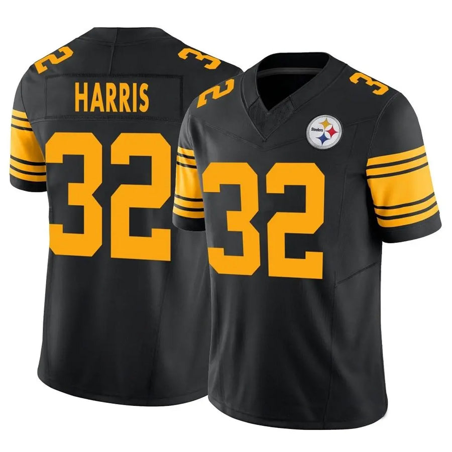 Kieara P.Steelers #32 Franco Harris Player Black Vapor F.U.S.E. Limited Stitched Jerseys