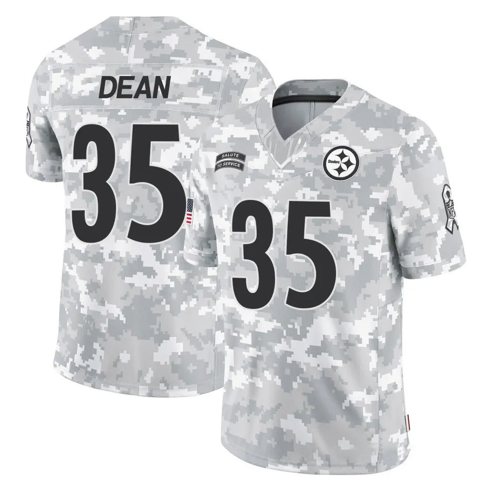 Kieara P.Steelers #35 Jamel Dean Player Arctic Camo Limited Salute To Service Home Game Stitched Jerseys