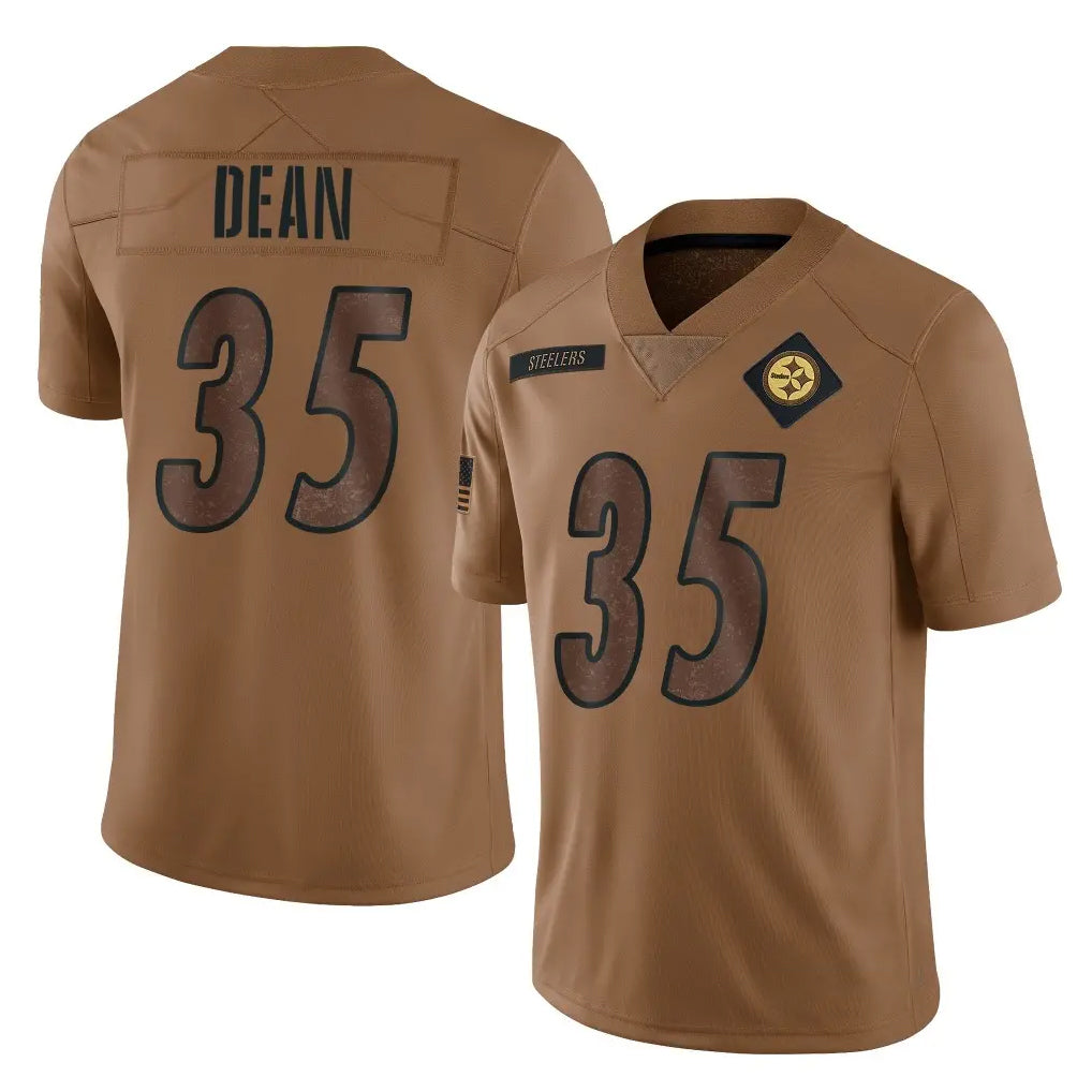 Kieara P.Steelers #35 Jamel Dean Player Brown Limited Salute To Service Home Game Stitched Jerseys
