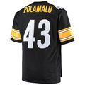Kieara P.Steelers #43 Troy Polamalu Mitchell & Ness Black Big & Tall 2005 Retired Player Replica Jersey