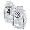 Kieara P.Steelers #4 DK Metcalf Player Arctic Camo Limited Salute to Service Pullover Hoodies Game Stitched Jerseys