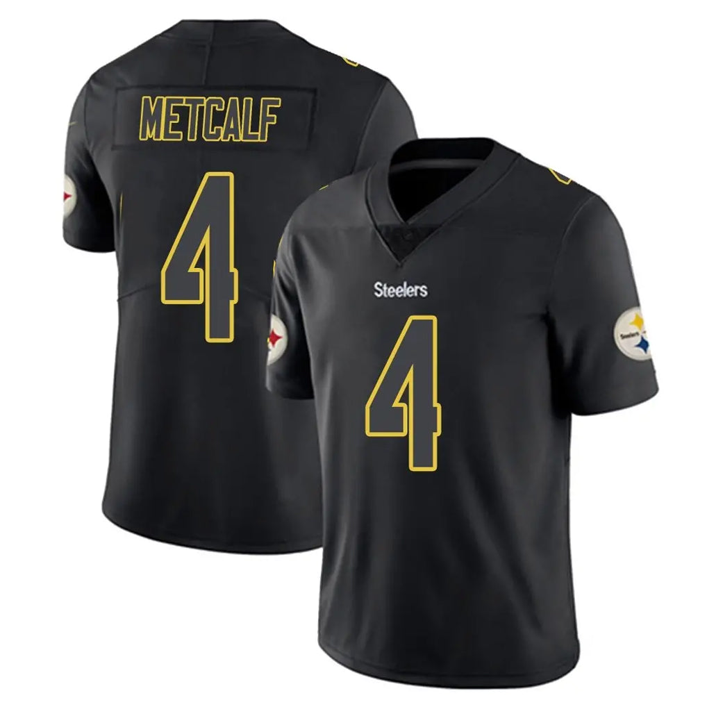 Kieara P.Steelers #4 DK Metcalf Player Black Impact Limited Home Game Stitched Jerseys