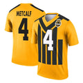 Kieara P.Steelers #4 DK Metcalf Player Gold Legend Limited 1933 Throwback Performance Home Game Stitched Jerseys