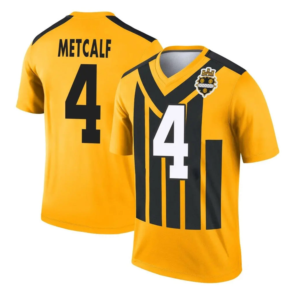 Kieara P.Steelers #4 DK Metcalf Player Gold Legend Limited 1933 Throwback Performance Home Game Stitched Jerseys