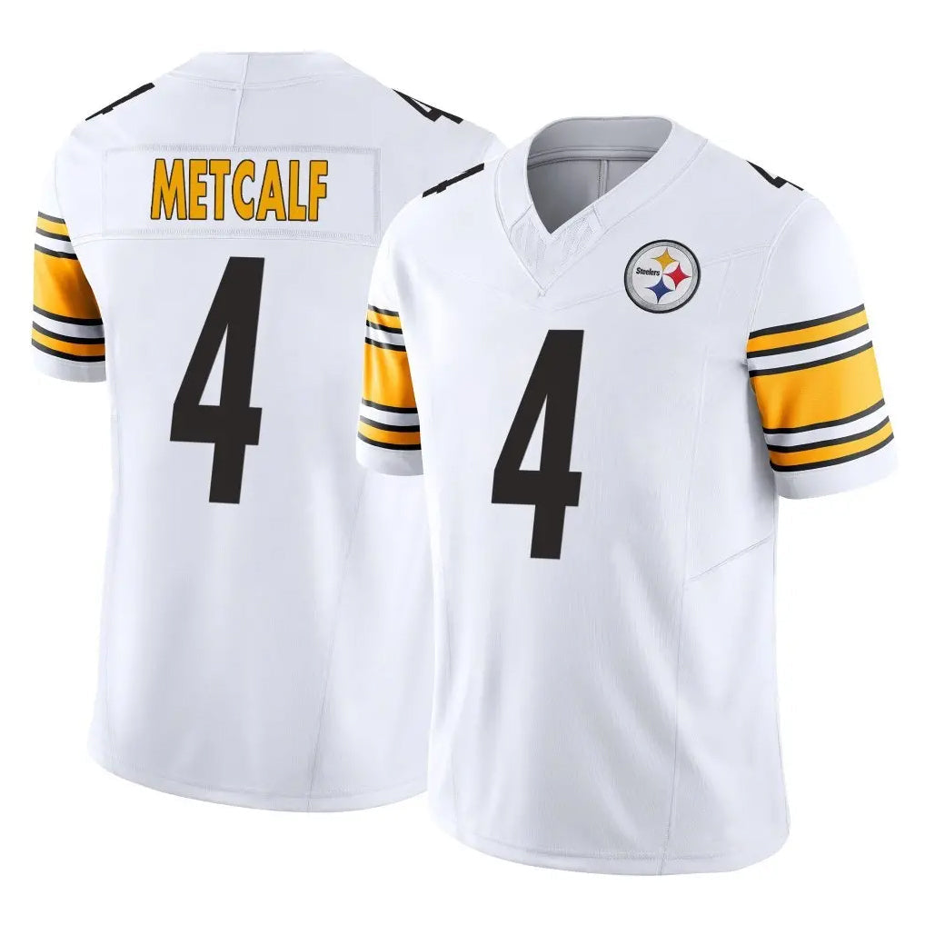 Kieara P.Steelers #4 DK Metcalf Player White Limited Vapor F.U.S.E. Home Game Stitched Jerseys