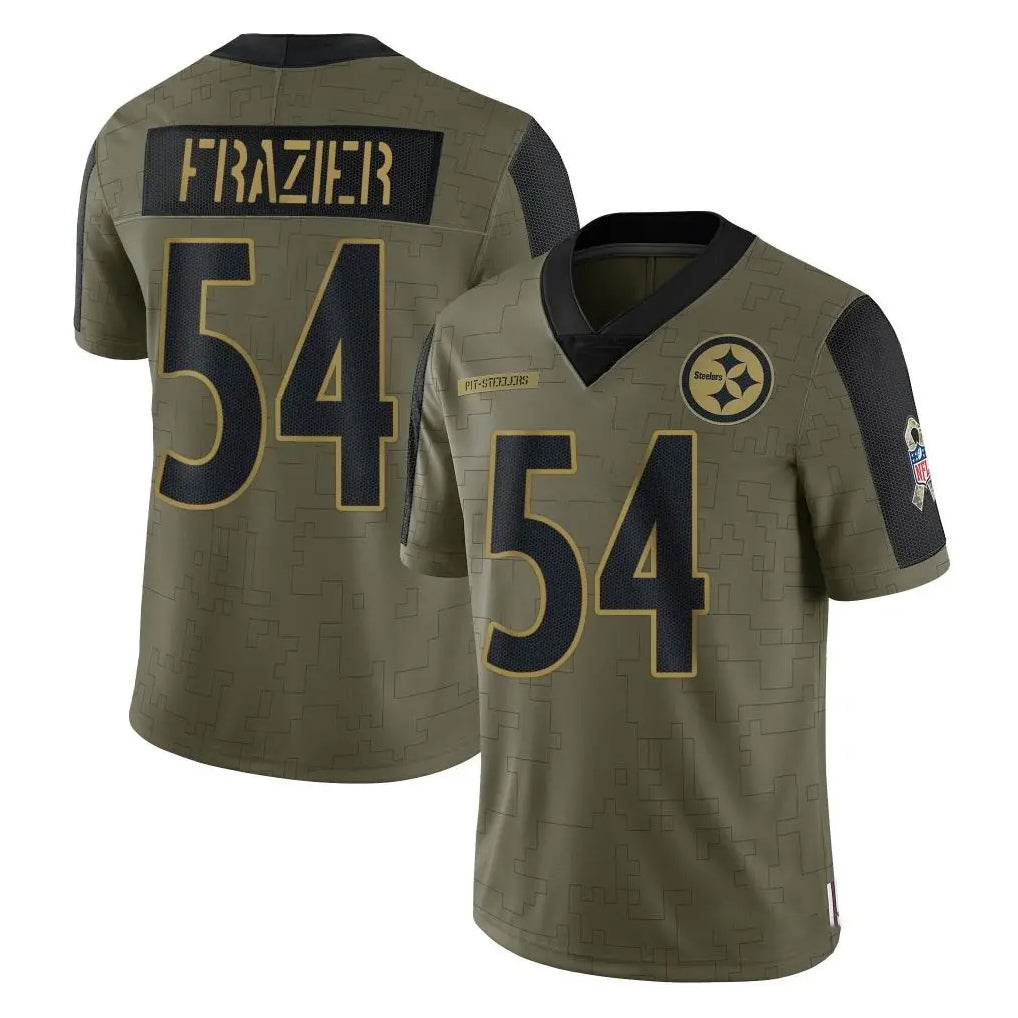 Kieara P.Steelers #54 Zach Frazier Player Olive Salute To Service Limited Game Stitched Jerseys