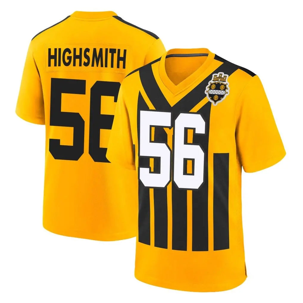 Kieara P.Steelers #56 Alex Highsmith Player Gold Limited 1933 Throwback Home Game Stitched Jerseys