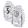 Kieara P.Steelers #5 Jalen Ramsey Player Arctic Camo Limited Salute to Service Pullover Hoodies Game Stitched Jerseys