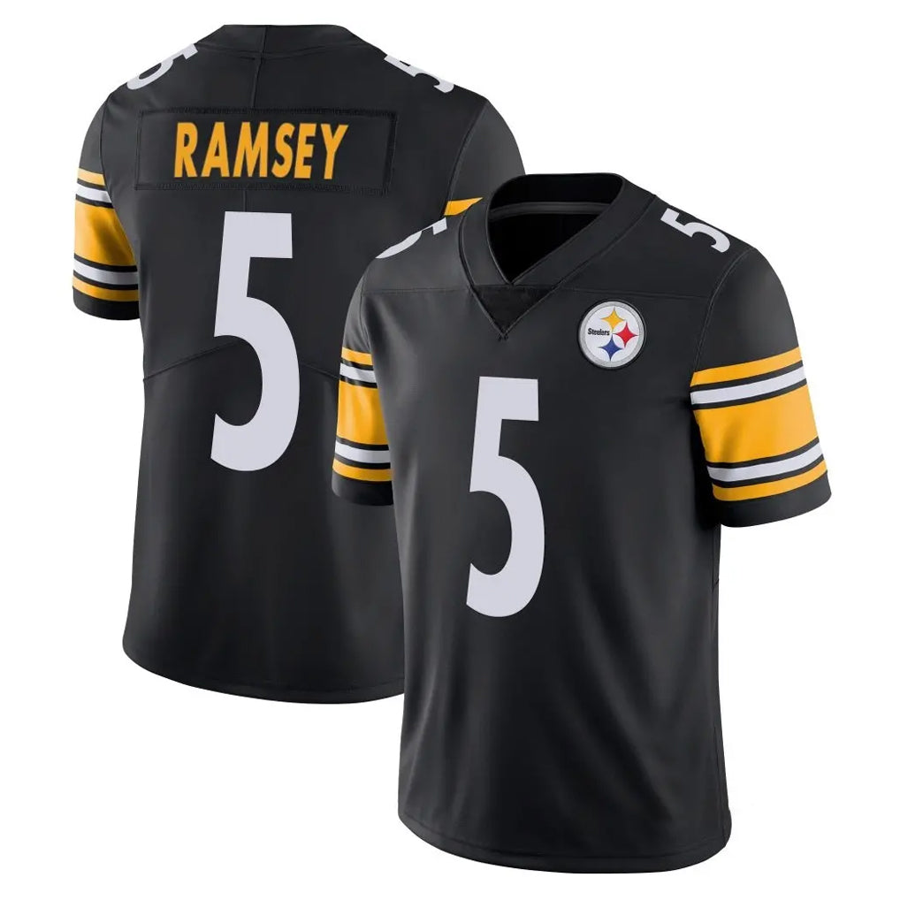 Kieara P.Steelers #5 Jalen Ramsey Player Black Limited Vapor Untouchable Home Game Stitched Jerseys
