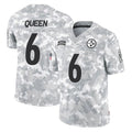 Kieara P.Steelers #6 Patrick Queen Player Arctic Camo Limited Salute To Service Home Game Stitched Jerseys