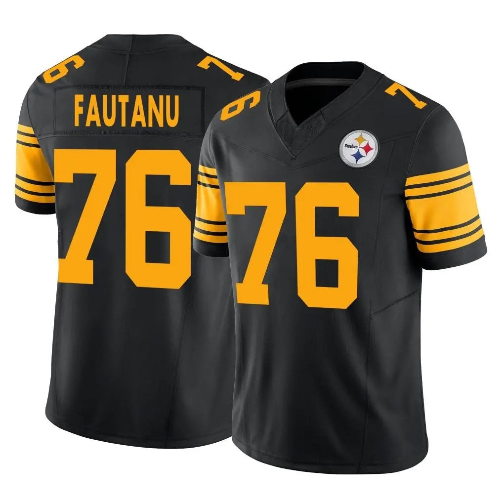 Kieara P.Steelers #76 Troy Fautanu Player Black Limited 2nd Alternate Vapor F.U.S.E. Home Game Stitched Jerseys