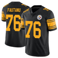 Kieara P.Steelers #76 Troy Fautanu Player Black Limited Color Rush Home Game Stitched Jerseys