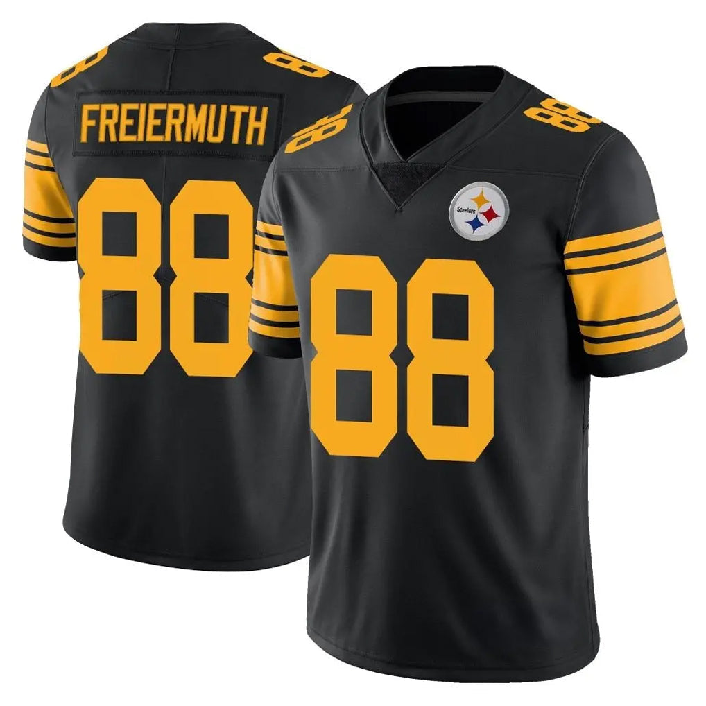 Kieara P.Steelers #88 Pat Freiermuth Player Black Limited Color Rush Home Game Stitched Jerseys