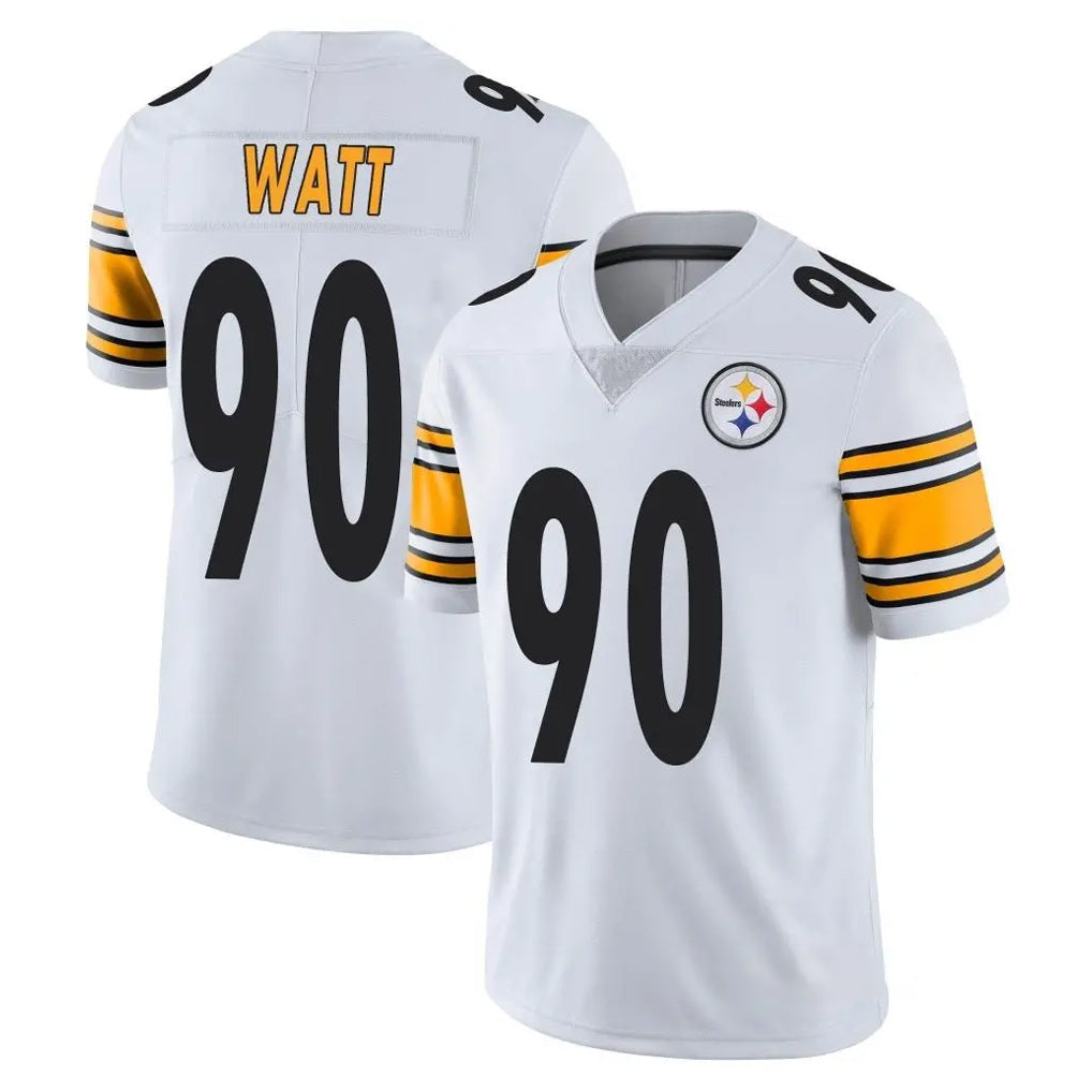 Kieara P.Steelers #90 T.J. Watt Player White Limited Vapor Untouchable Home Game Stitched Jerseys