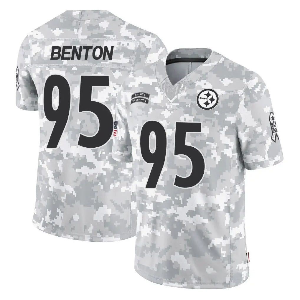 Kieara P.Steelers #95 Keeanu Benton Player Arctic Camo Limited Salute To Service Home Game Stitched Jerseys