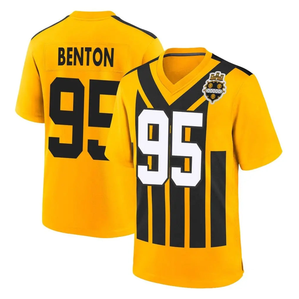 Kieara P.Steelers #95 Keeanu Benton Player Gold Limited 1933 Throwback Home Game Stitched Jerseys