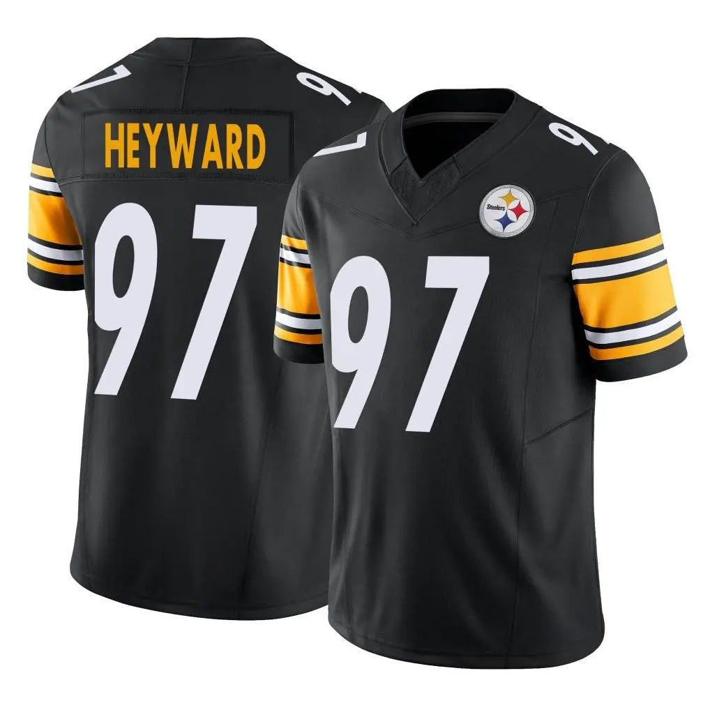 Kieara P.Steelers #97 Cameron Heyward Player Black Limited Vapor F.U.S.E. Home Game Stitched Jerseys
