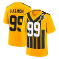 Kieara P.Steelers #99 Derrick Harmon Player Gold Limited 1933 Throwback Home Game Stitched Jerseys