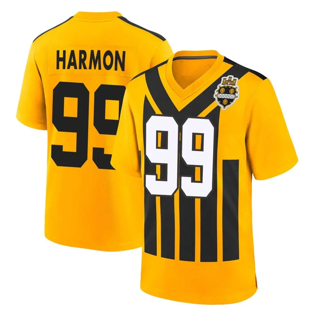 Kieara P.Steelers #99 Derrick Harmon Player Gold Limited 1933 Throwback Home Game Stitched Jerseys