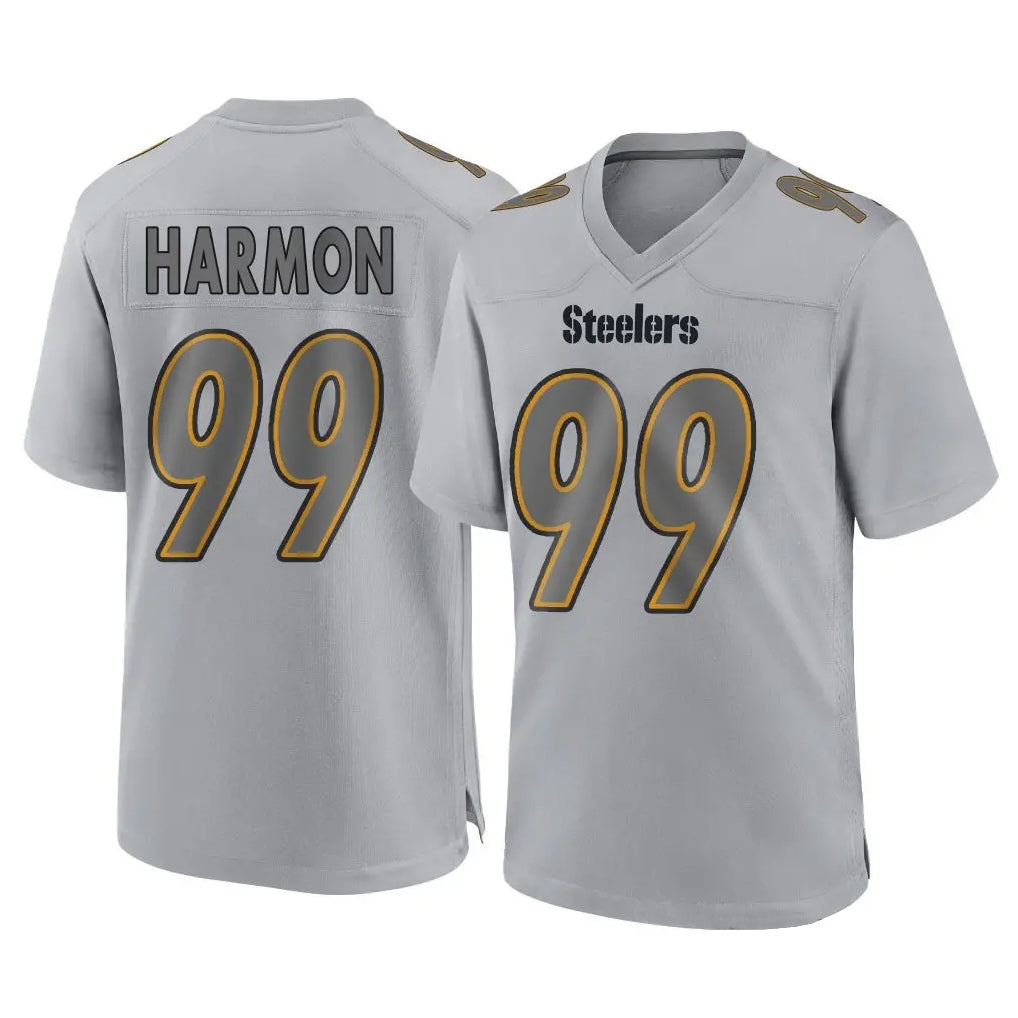 Kieara P.Steelers #99 Derrick Harmon Player Gray Atmosphere Fashion Home Game Stitched Jerseys