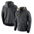Kieara S.Seahawks Gray Pullover Hoodies Game Blank Player Stitched Jerseys
