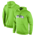 Kieara S.Seahawks Green LOGO Pullover Hoodies Game Blank Player Stitched Jerseys