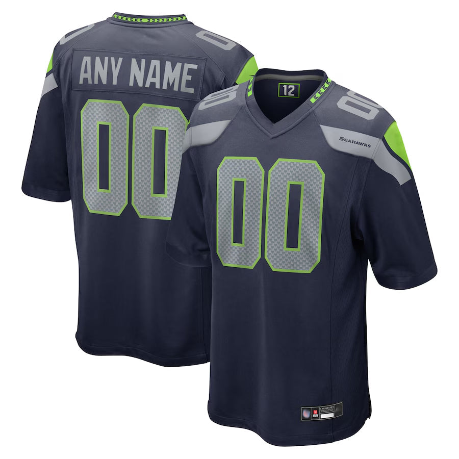 Kieara Custom S.Seahawks Home Game Stitched Jerseys
