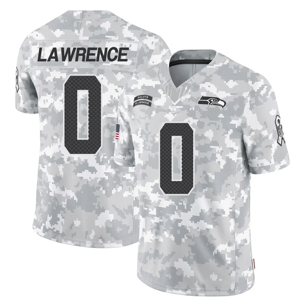 Kieara S.Seahawks #0 DeMarcus Lawrence Player Arctic Camo Limited Salute To Service Home Game Stitched Jerseys