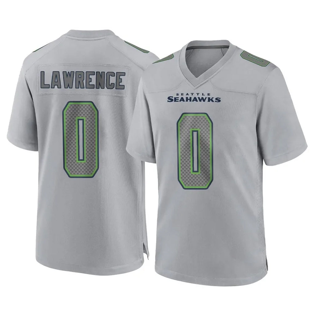 Kieara S.Seahawks #0 DeMarcus Lawrence Player Gray Atmosphere Fashion Home Game Stitched Jerseys