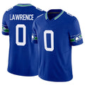 Kieara S.Seahawks #0 DeMarcus Lawrence Player Royal Limited Throwback Vapor F.U.S.E. Home Game Stitched Jerseys