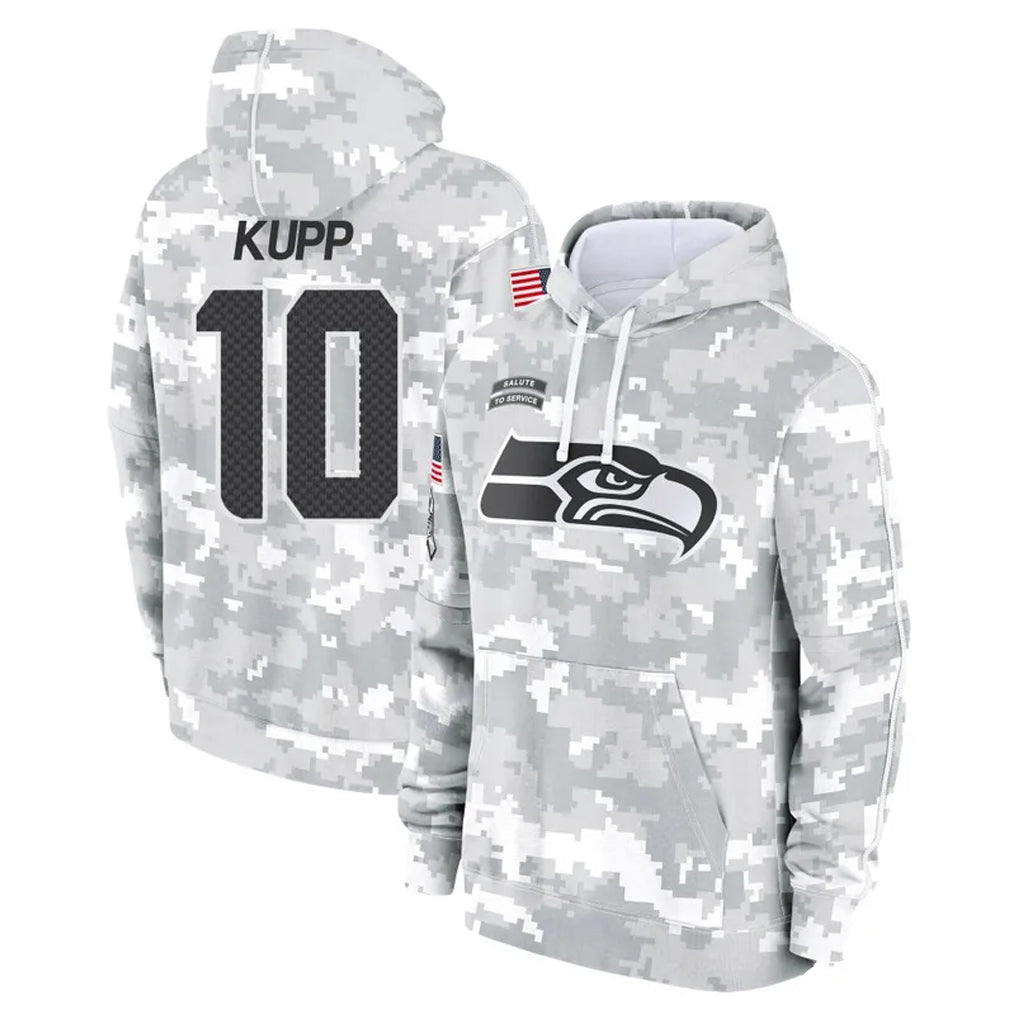 Kieara S.Seahawks #10 Cooper Kupp Player Arctic Camo Limited Salute to Service Pullover Hoodies Game Stitched Jerseys