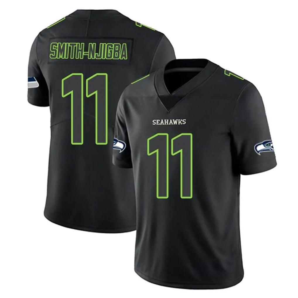 Kieara S.Seahawks #11 Jaxon Smith-Njigba Player Black Impact Limited Home Game Stitched Jerseys