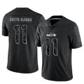 Kieara S.Seahawks #11 Jaxon Smith-Njigba Player Black Limited Reflective Stitched Jerseys