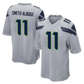 Kieara S.Seahawks #11 Jaxon Smith-Njigba Player Gray Home Game Stitched Jerseys