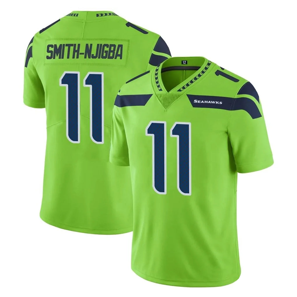 Kieara S.Seahawks #11 Jaxon Smith-Njigba Player Green Limited Color Rush Home Game Stitched Jerseys