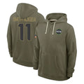 Kieara S.Seahawks #11 Jaxon Smith-Njigba Player Olive 2025 Salute To Service Limited Home Game Stitched Jerseys