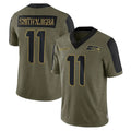 Kieara S.Seahawks #11 Jaxon Smith-Njigba Player Olive Salute To Service Limited Game Stitched Jerseys