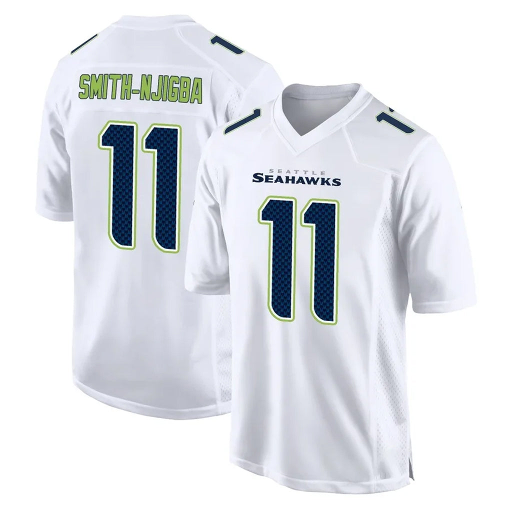 Kieara S.Seahawks #11 Jaxon Smith-Njigba Player White Tundra Fashion Home Game Stitched Jerseys