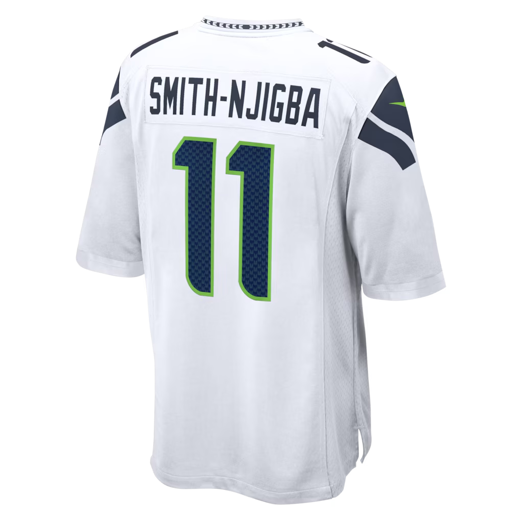 Kieara S.Seahawks #11 Jaxon Smith-Njigba White Game Stitched Jerseys