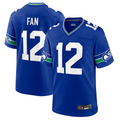 Kieara S.Seahawks #12 12s Royal Throwback Player Game Jersey Stitched American Stitched Jerseys