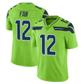 Kieara S.Seahawks #12 12th Fan Player Green Limited Color Rush Home Game Stitched Jerseys